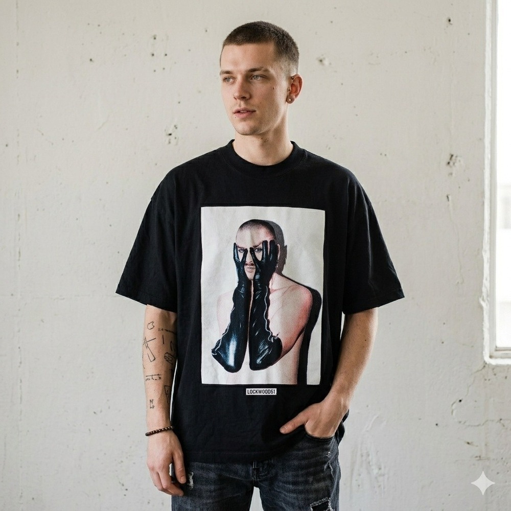 Lockwood51 Graphic Tee Mens XL Black Short Sleeve Queer Activist Streetwear